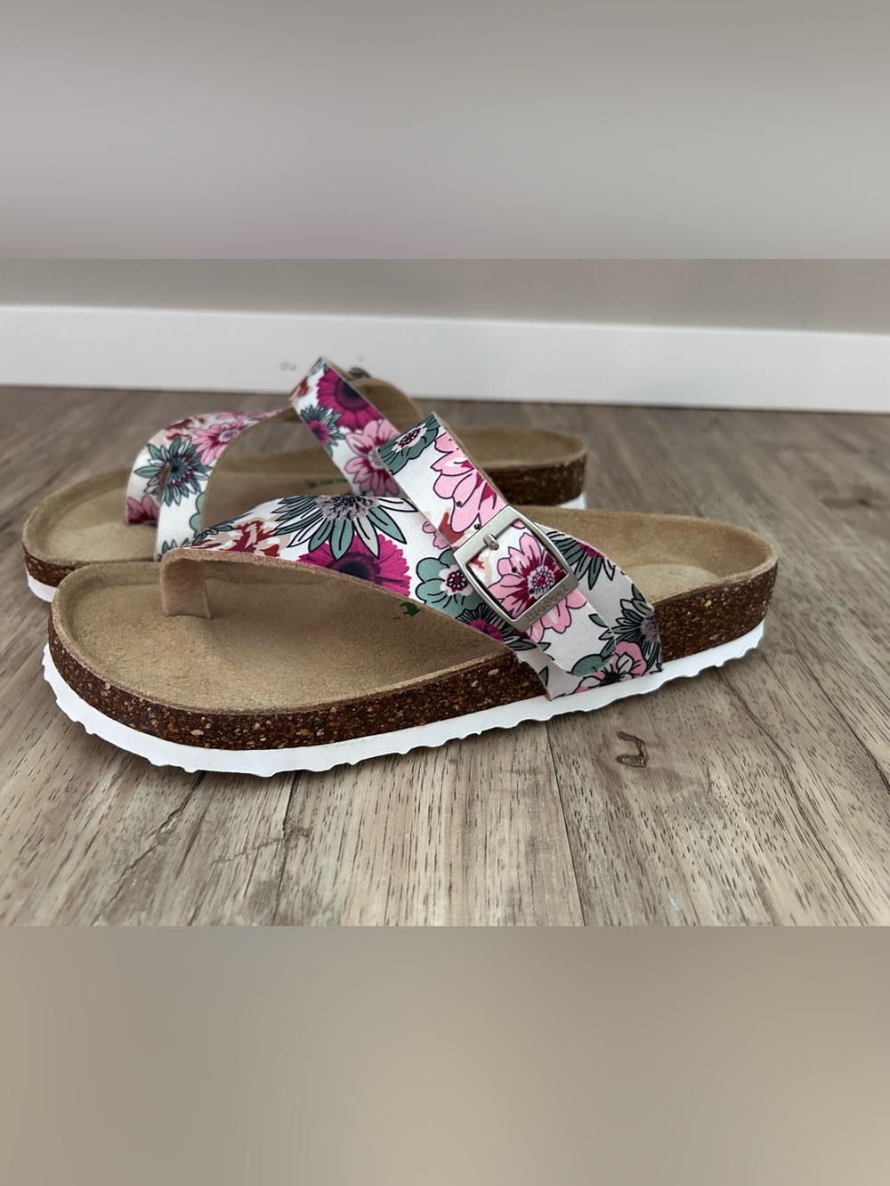 Biofeet gerbera flower Floral Cork Footbed Women's Sandals summer garden boho